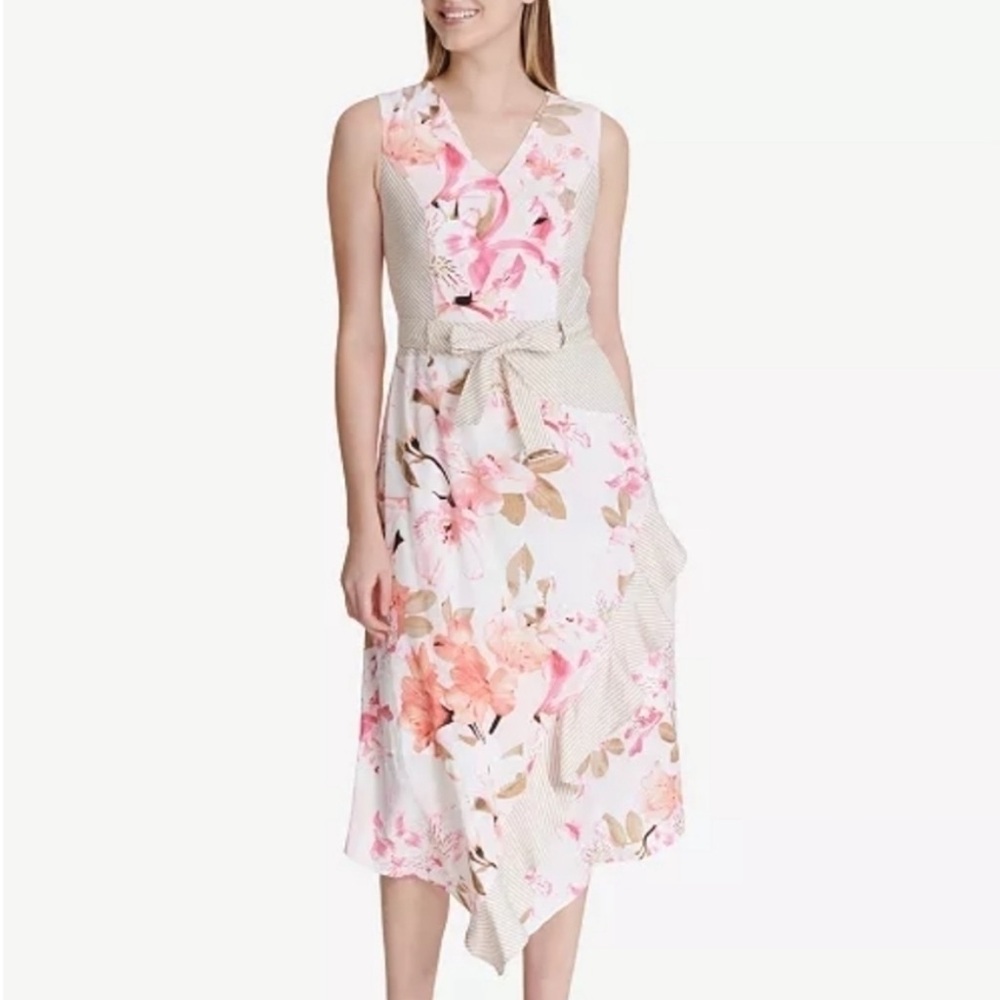 Calvin Klein Mixed Print Midi